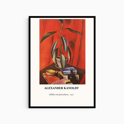 Alexander Kanoldt - Still Life with Gum Tree Poster