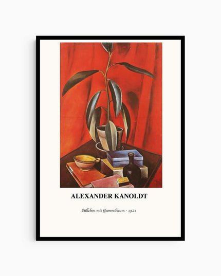 Alexander Kanoldt - Still Life with Gum Tree Poster