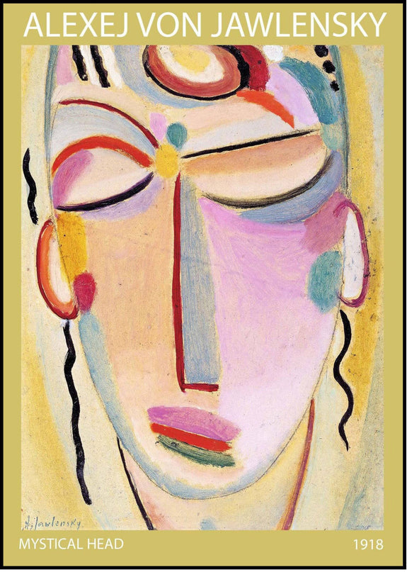 Alexej von Jawlensky - Mystical head Meditation Poster