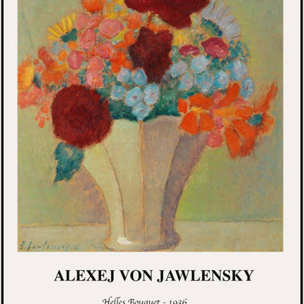 Alexej von Jawlensky Poster - Helles Bouquet Poster