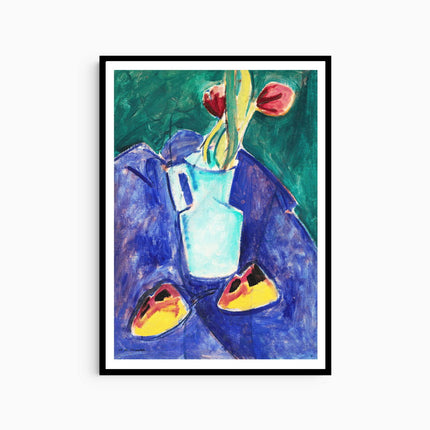 Alfred Henry Maurer - Tulips in a Green Vase