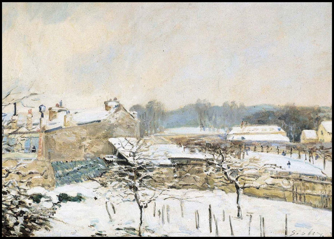 Alfred Sisley - Effet de Neige à Louveciennes