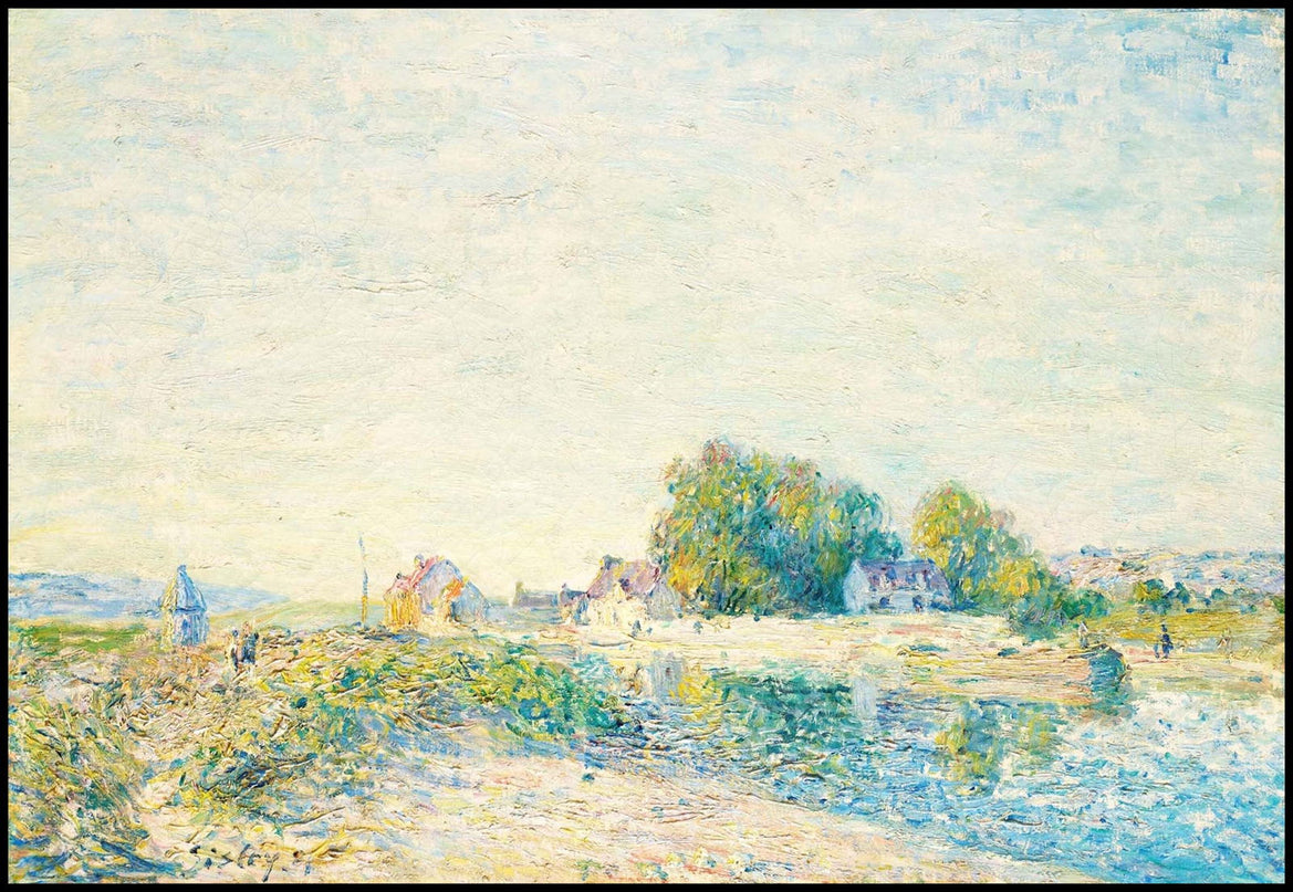 Alfred Sisley - Le Barrage du canal du Loing à Saint-Mammès