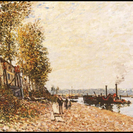 Alfred Sisley - Le Remorqueur sur le Loing