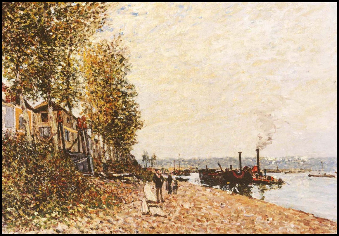 Alfred Sisley - Le Remorqueur sur le Loing