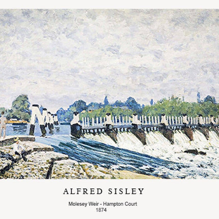 Alfred Sisley - Moseley Weir Hampton Court Poster