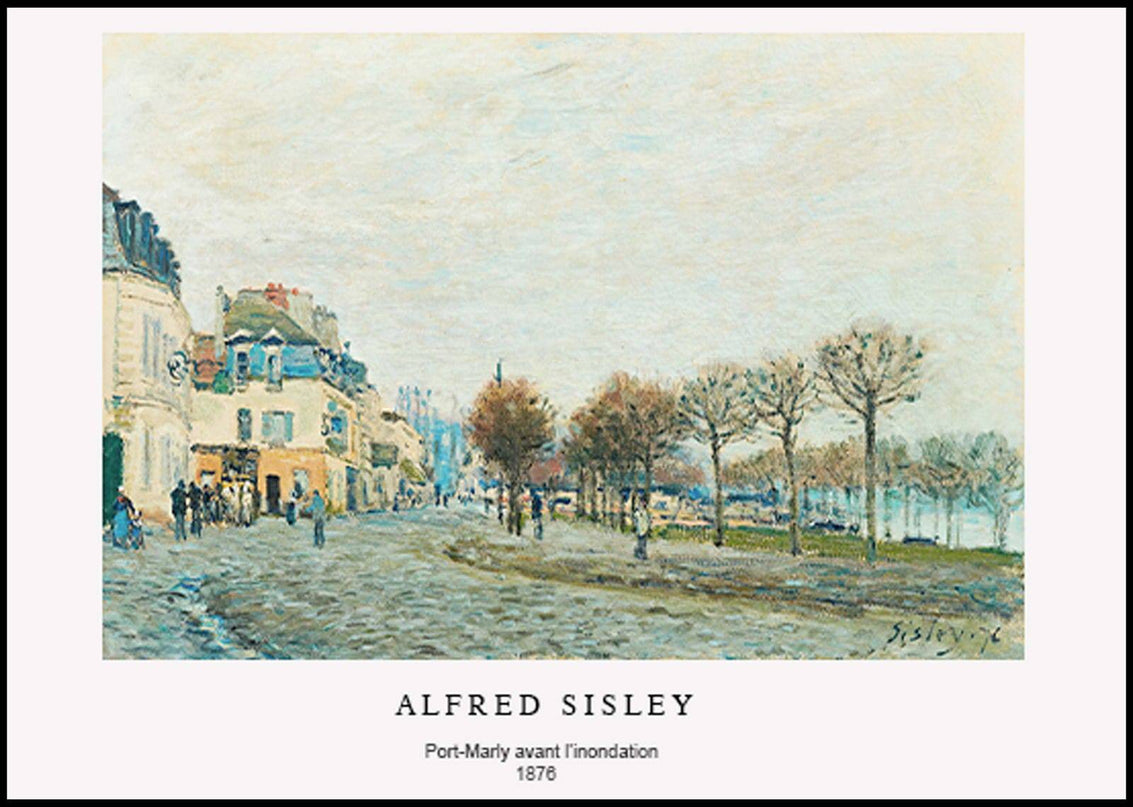 Alfred Sisley - Port-Marly avant l’inondation Poster