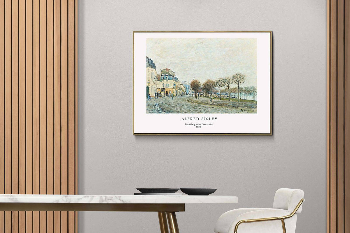 Alfred Sisley - Port-Marly avant l’inondation Poster