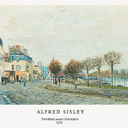 Alfred Sisley - Port-Marly avant l’inondation Poster
