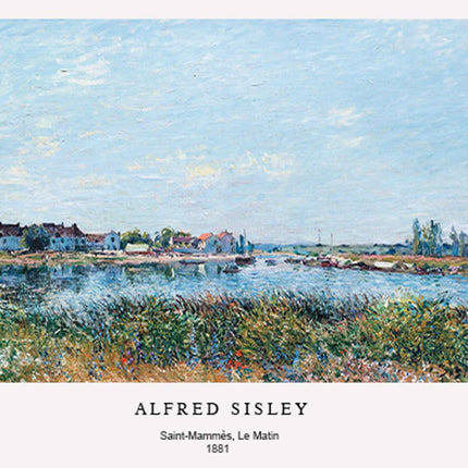 Alfred Sisley - Saint-Mammès le matin Poster