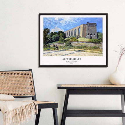 Alfred Sisley - The Aqueduct at Marly Poster