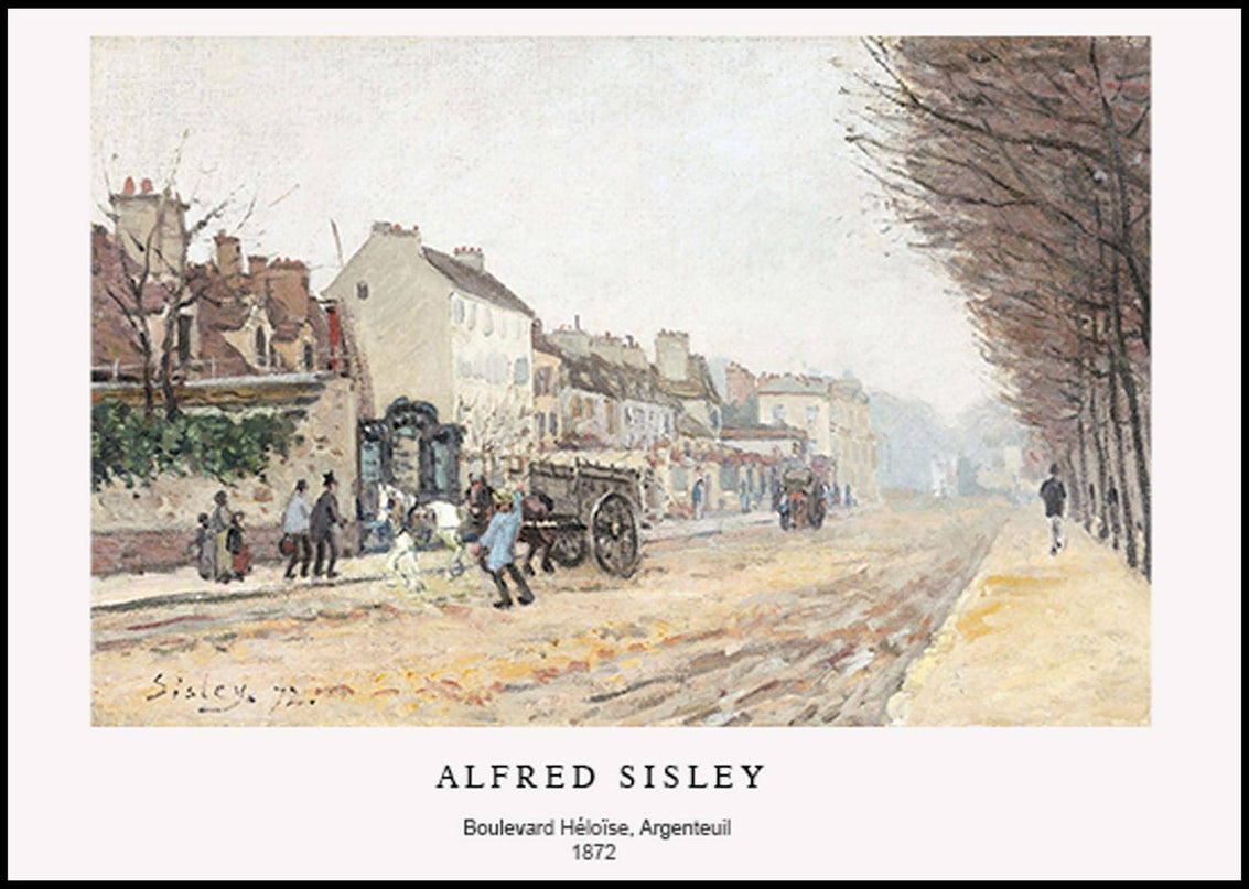 Alfred Sisley Poster - Boulevard Héloïse Poster