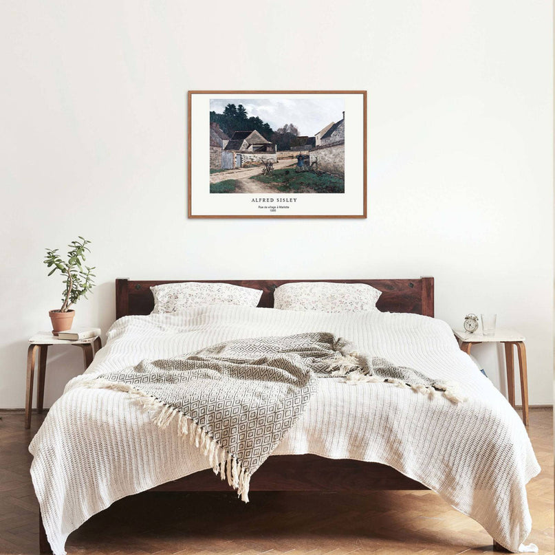 Alfred Sisley Poster - Rue de village à Marlotte Poster