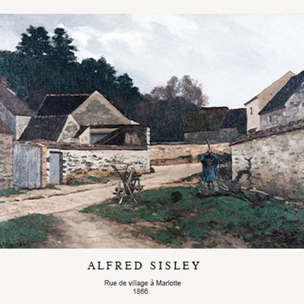 Alfred Sisley Poster - Rue de village à Marlotte Poster