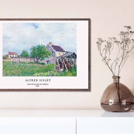 Alfred Sisley Poster - Vieille chaumière aux Sablons Poster