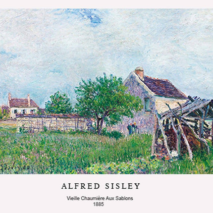 Alfred Sisley Poster - Vieille chaumière aux Sablons Poster