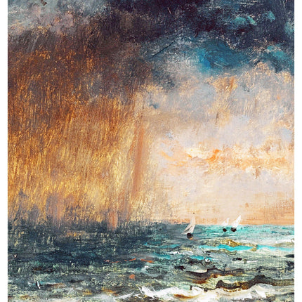 Alfred Stevens - A Storm At Sea