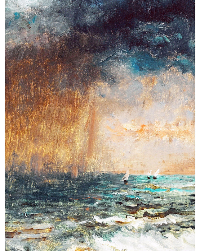 Alfred Stevens - A Storm At Sea