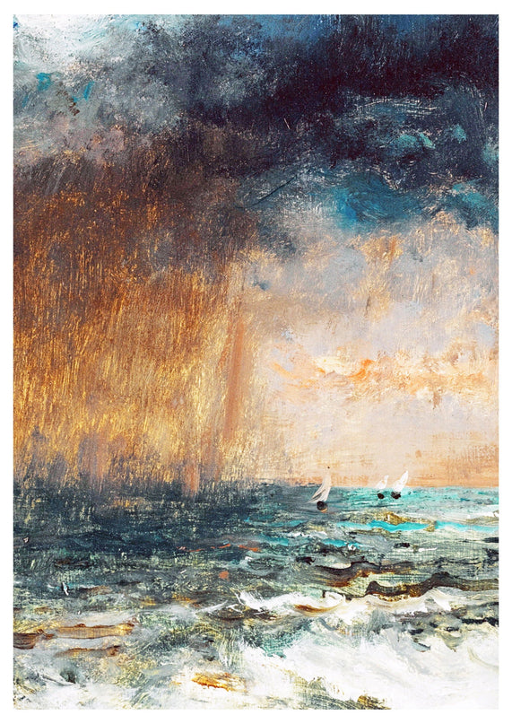Alfred Stevens - A Storm At Sea