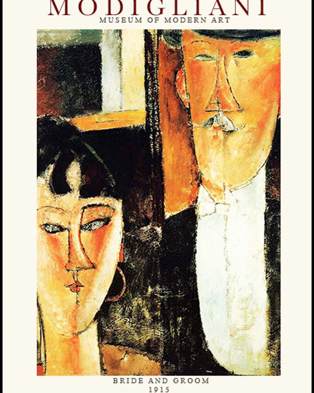 Amedeo Modigliani - Bride and Groom Poster