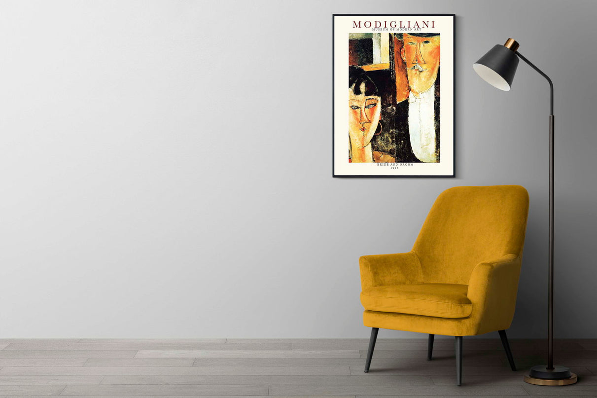 Amedeo Modigliani - Bride and Groom Poster