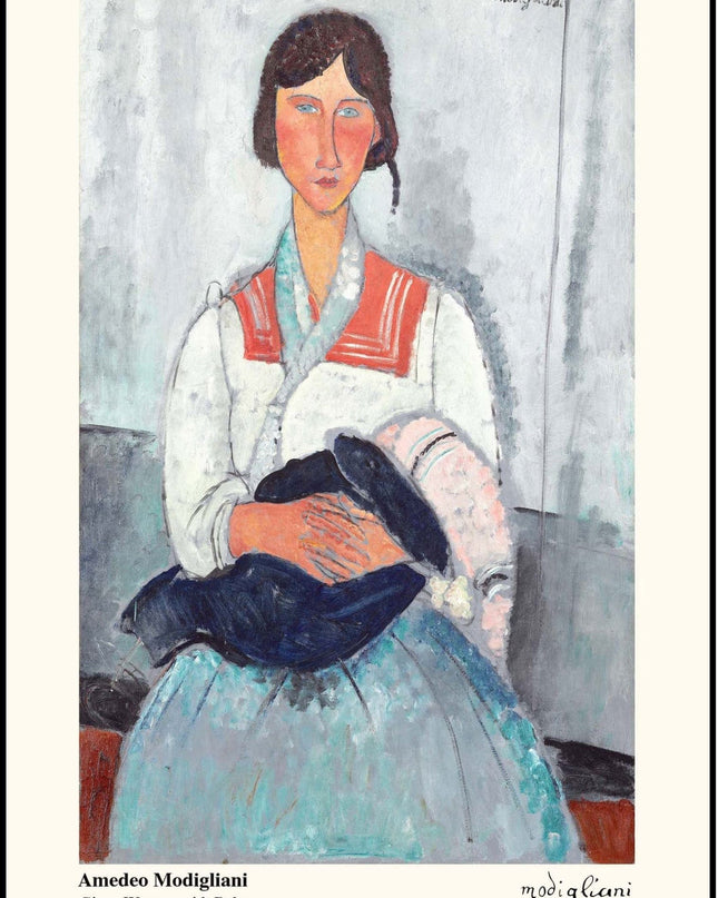 Amedeo Modigliani - Gypsy Woman with Baby Poster