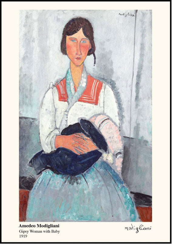 Amedeo Modigliani - Gypsy Woman with Baby Poster
