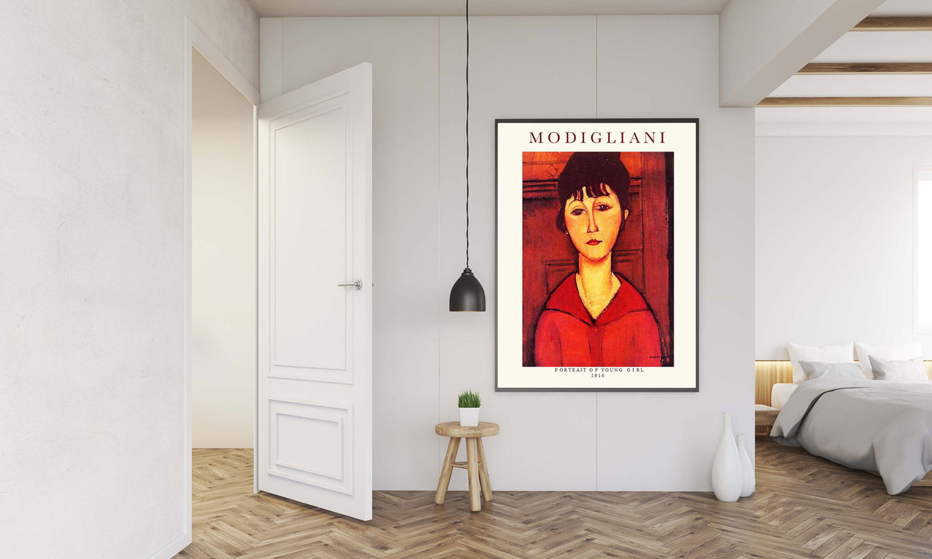 Amedeo Modigliani - Head of a Young Girl Poster
