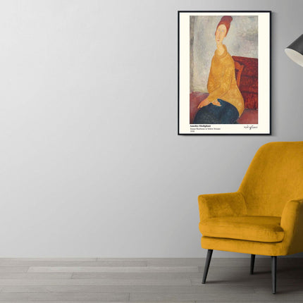 Amedeo Modigliani - Jeanne Hébuterne in Yellow Sweater Poster