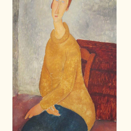 Amedeo Modigliani - Jeanne Hébuterne in Yellow Sweater Poster