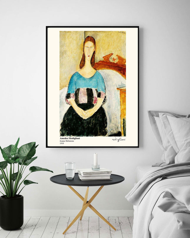 Amedeo Modigliani - Portrait of Jeanne Hebuterne, Seated Poster