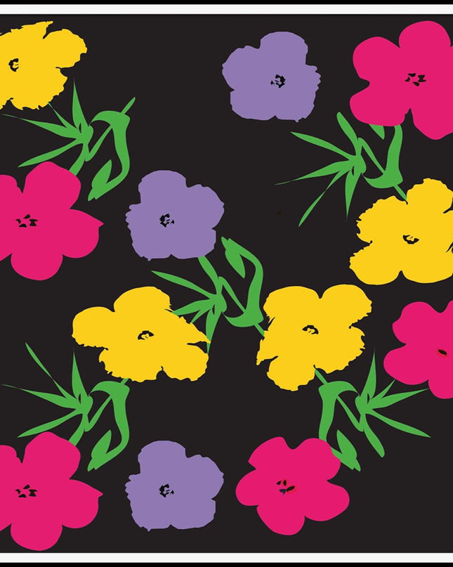 Andy Warhol Style - Flowers Poster