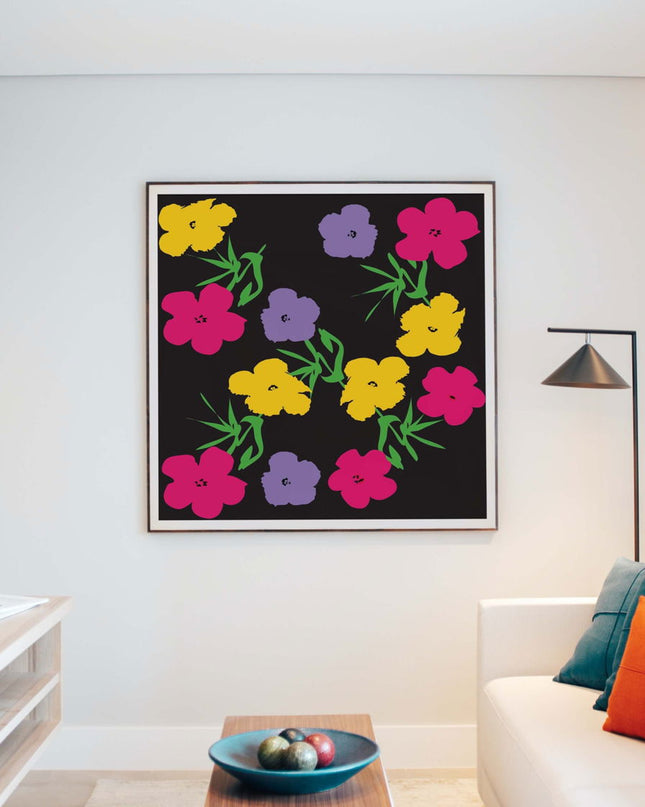 Andy Warhol Style - Flowers Poster