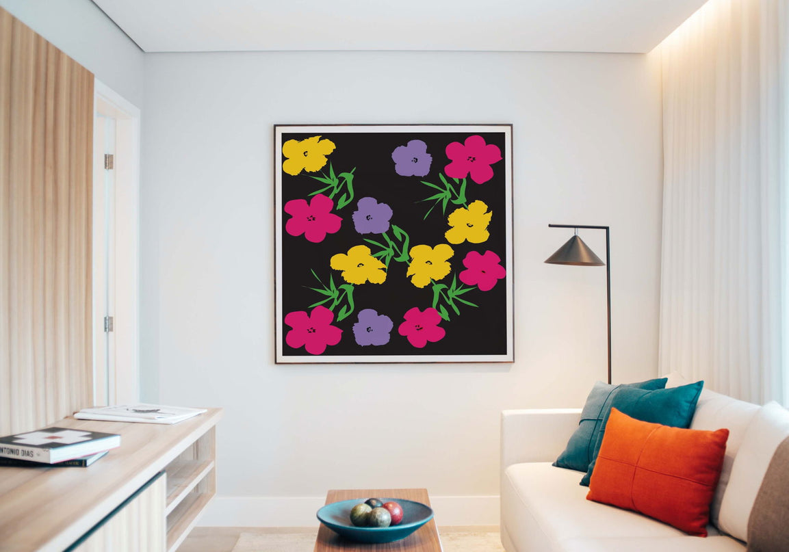 Andy Warhol Style - Flowers Poster