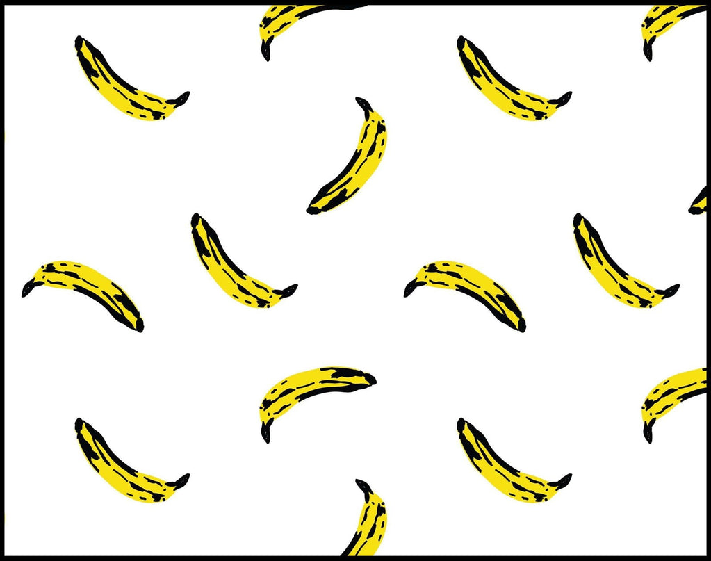 Andy Warhol Style - Seamless Patter with Bananas Poster