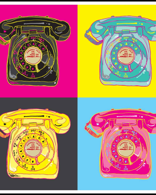 Andy Warhol Style - Telephone Poster