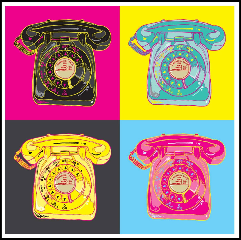 Andy Warhol Style - Telephone Poster