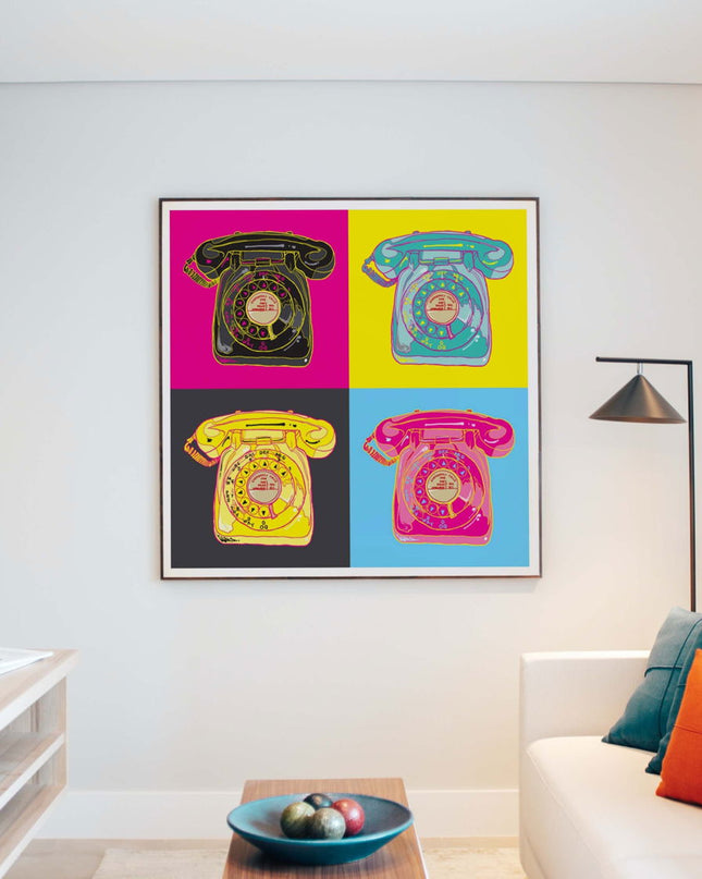 Andy Warhol Style - Telephone Poster