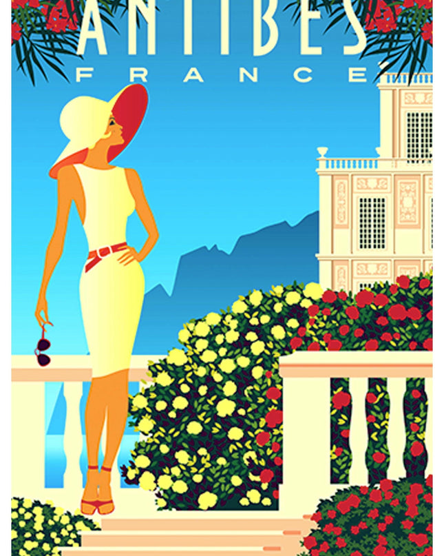 Antibes France Travel Poster