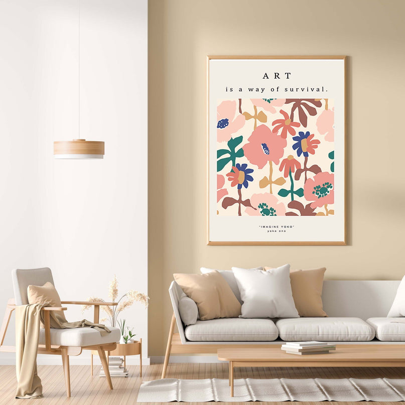 Art Is A Way of Survival Poster