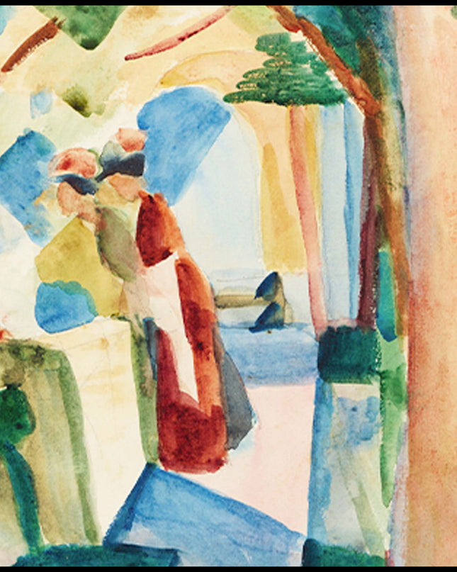 August Macke - At the Thun Cemetery