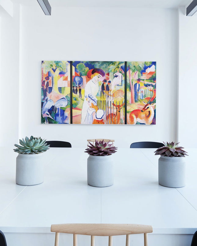 August Macke - Big Zoo, Triptych