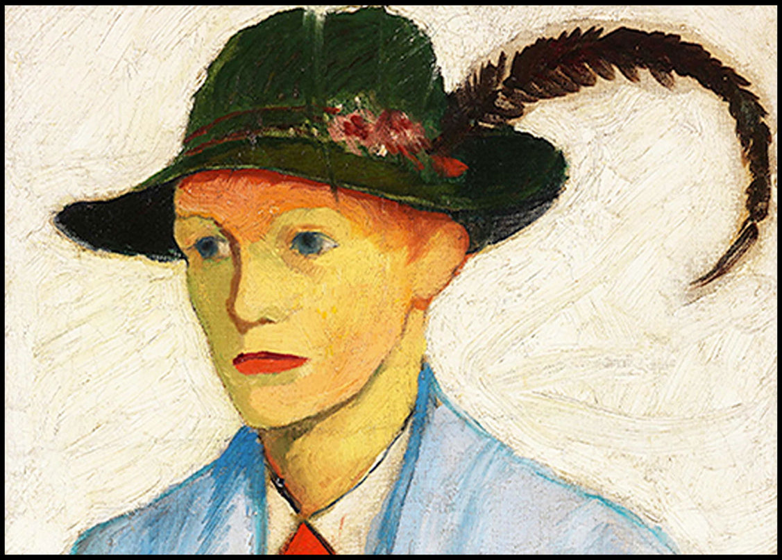 August Macke - Boy with a Plumed Hat