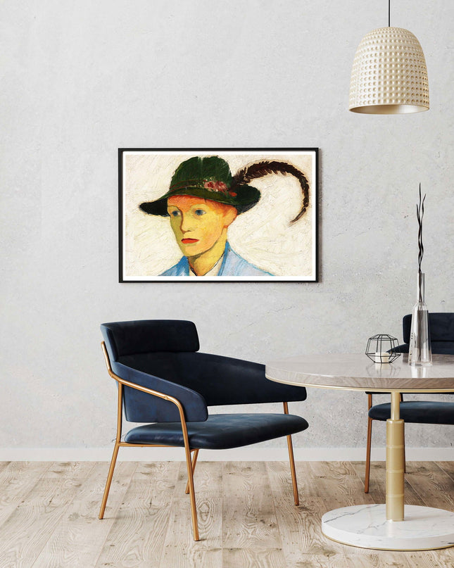 August Macke - Boy with a Plumed Hat