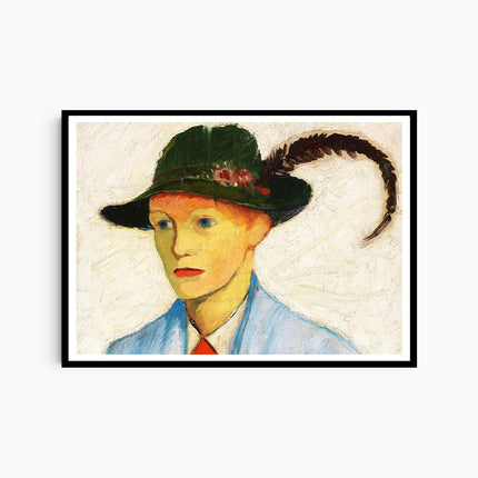 August Macke - Boy with a Plumed Hat