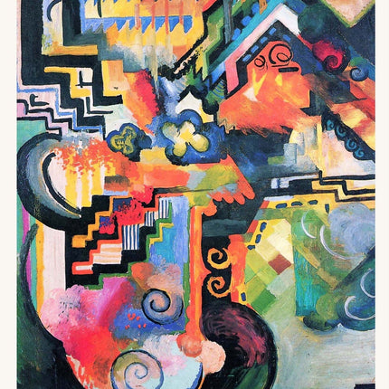 August Macke - Colored Composition Poster