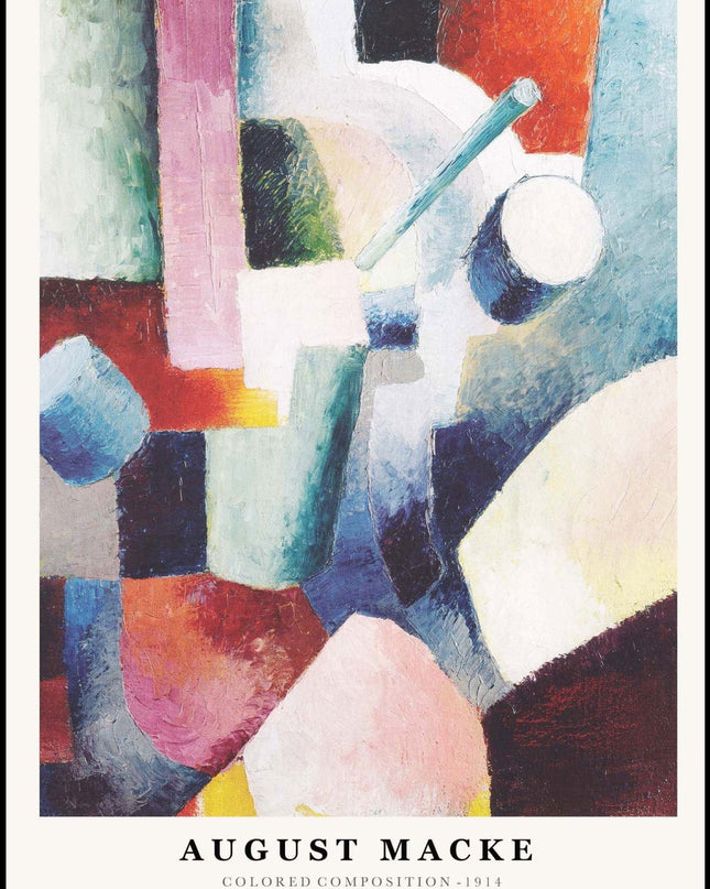 August Macke - Colored Composition Poster