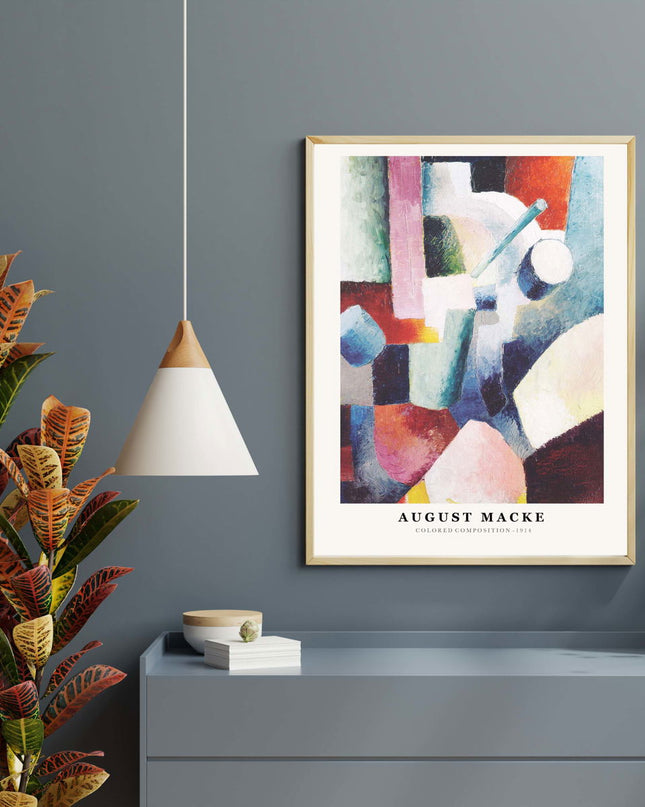 August Macke - Colored Composition Poster
