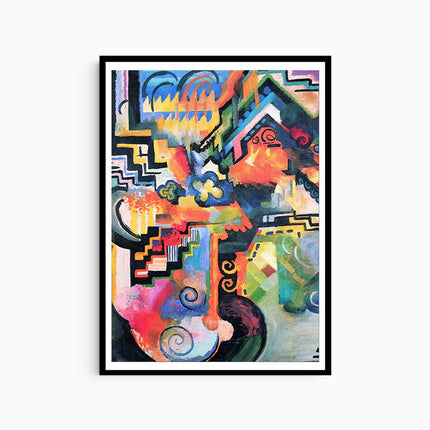 August Macke - Colored composition