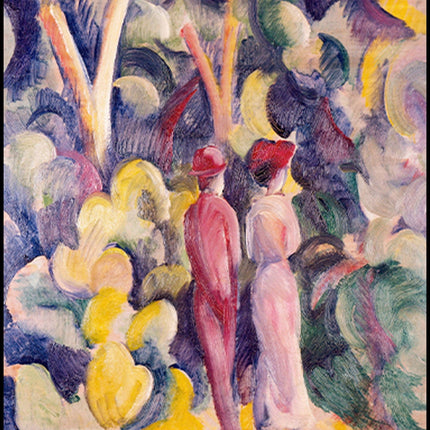 August Macke - Couple on the Forest Track